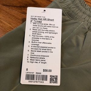 Hotty hot shorts NWT